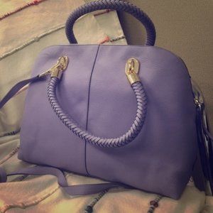 Gold and Lilac Cole Haan Satchel